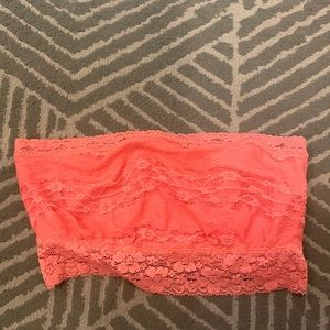 Free people intimately lace lined bandeau bralette L